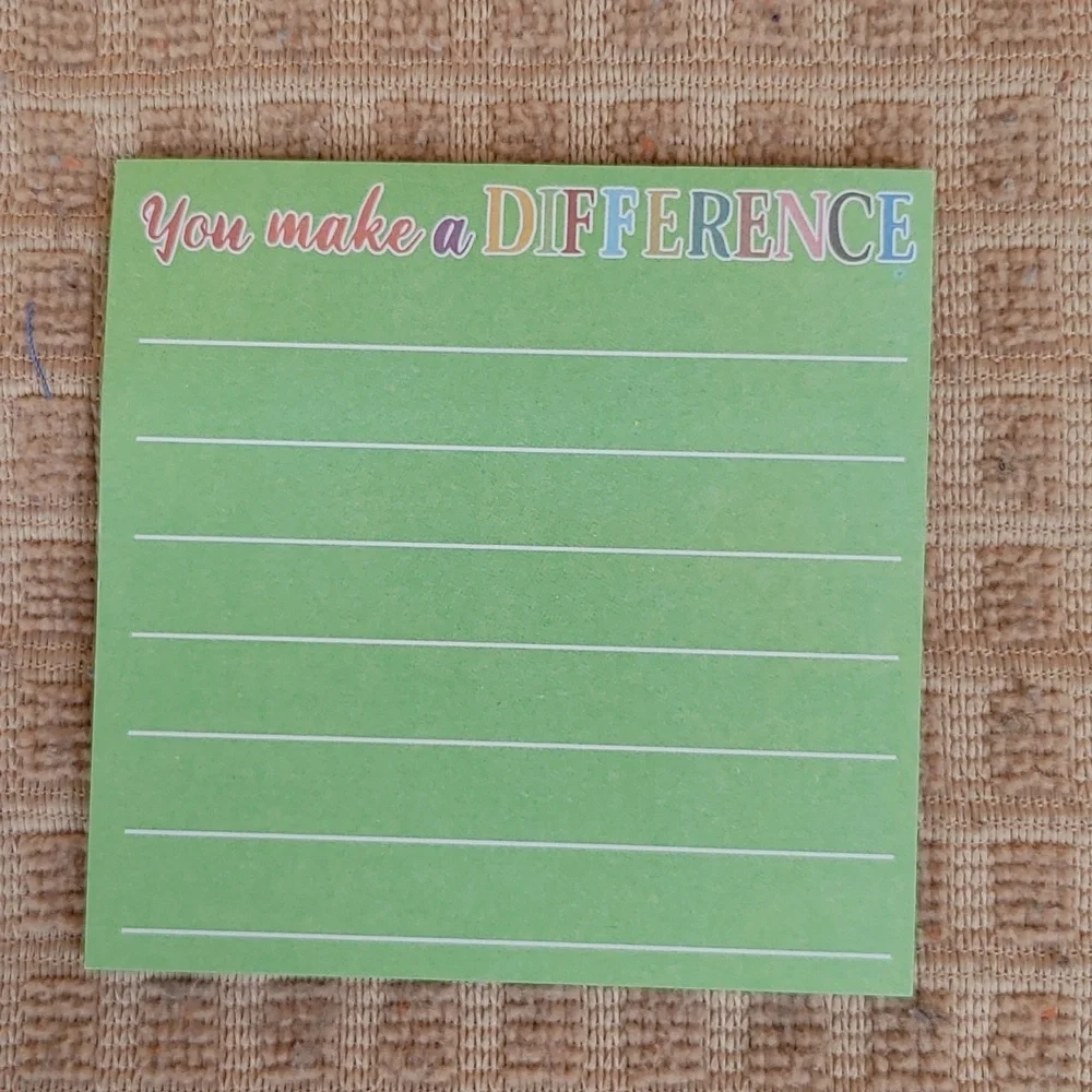 Colorful Appreciation Motivational Notepads Set of 6